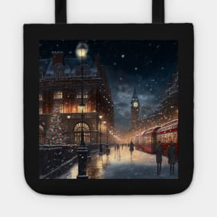 Christmas in town square III Tote