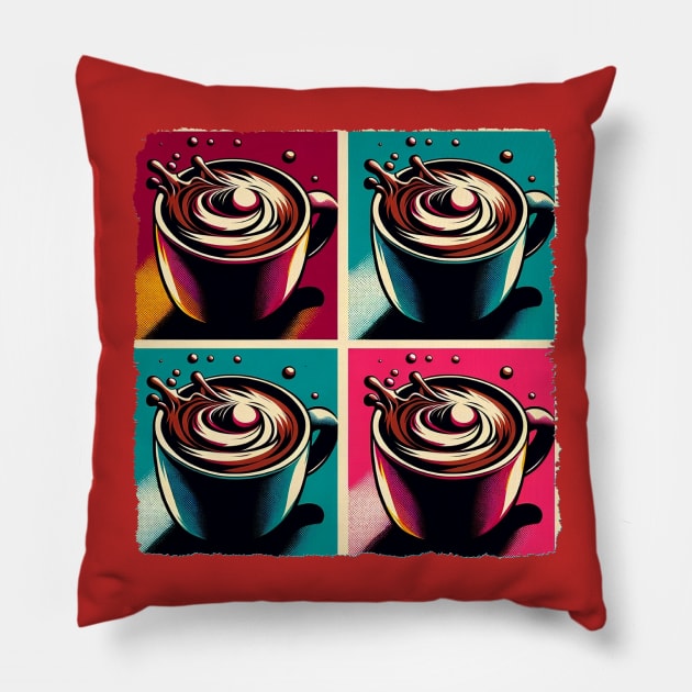 Hot Cocoa Pop: A Warm Embrace of Art and Comfort - Hot Chocolate Pillow by PawPopArt