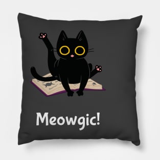 Cute cat doing magic Pillow