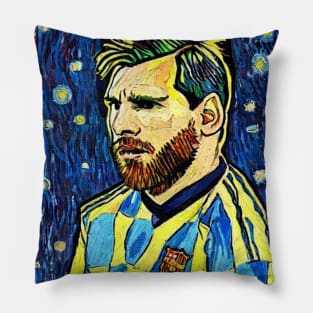 Messi Art Tshirt Pillow