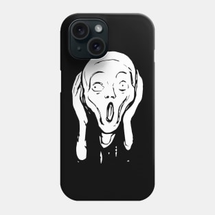 The Scream Edvard Munch The Scream Hearers Head Minimal White Phone Case