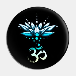 Ohm Lotus Flower. Pin