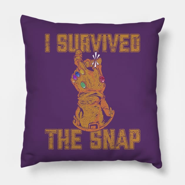 I Survived The Snap Pillow by scribblejuice