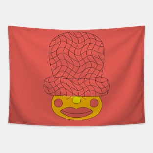 Red Big Hat Granny Tapestry