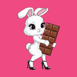 chocolate bar QOS snow bunny T-Shirt