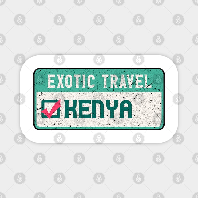 Kenya travel list Magnet by SerenityByAlex