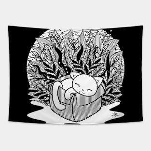 It It Fits Line Art Illustration Tapestry