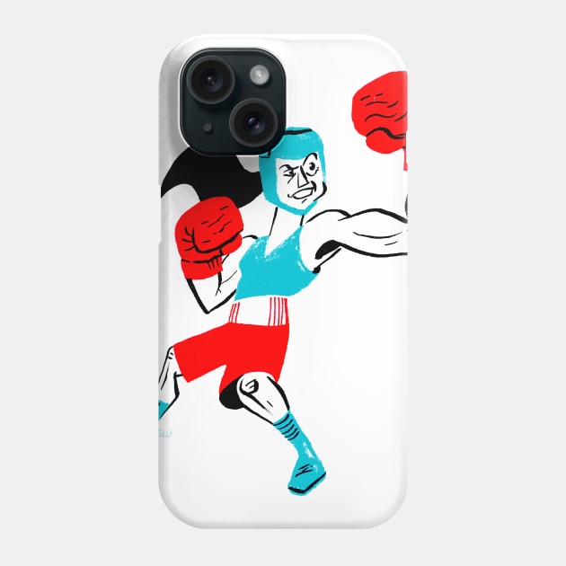 Woman Boxer Phone Case by CoolCharacters