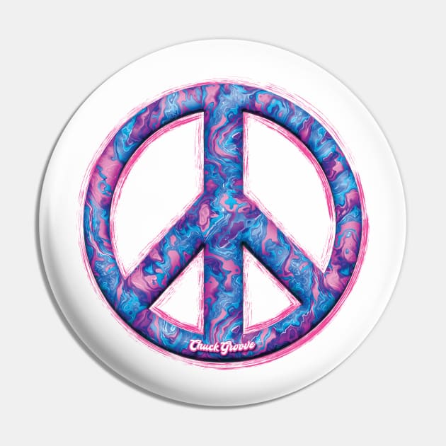 Peace Baby! Groovy Pink Pin by Chuck Groove