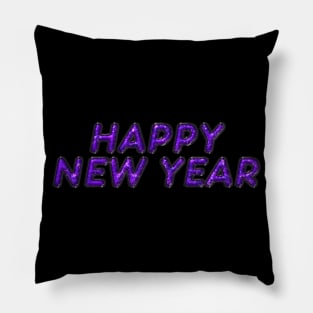 Happy New Year - Purple Pillow