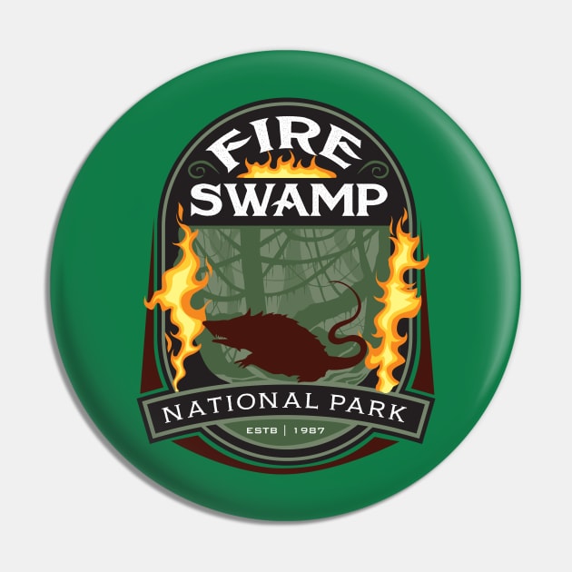 Fire Swamp National Park Pin by MindsparkCreative