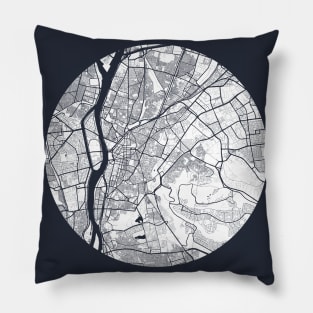 Cairo, Egypt City Map - Full Moon Pillow