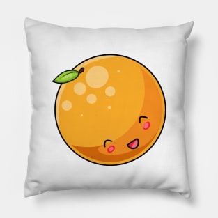 Kawaii orange fruit Pillow