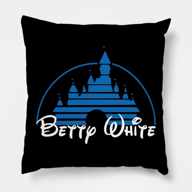 Betty White Castle (version b) Pillow by Golden Girls Quotes