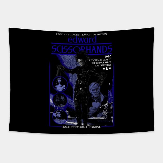 Edward Scissorhands Tapestry by WithinSanityClothing