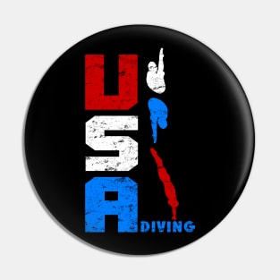 Dive USA Diver Competitive Diving Original Pin