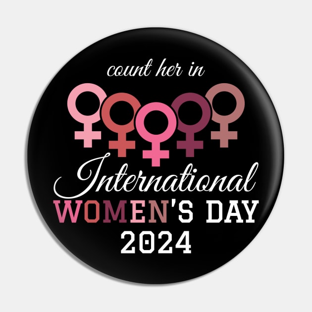 International Womens Day 2024 - Women Icon Pin by GosokanKelambu