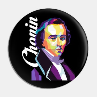 Chopin popart Pin