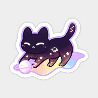 Galaxy cat rainbow kawaii Magnet