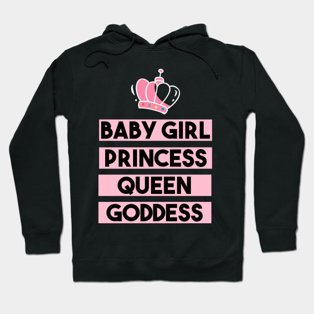 baby girl slogan hoodie