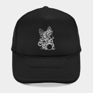 SEEMBO Dragon Playing Drums Drummer Drumming Musician Band Hat