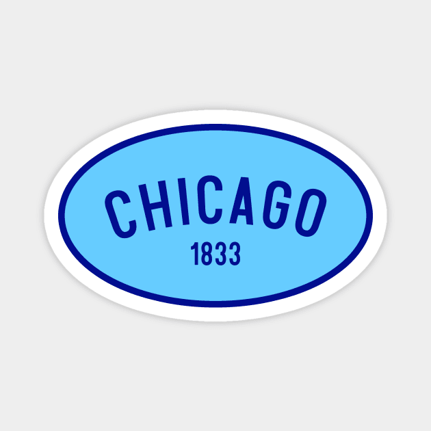 Chicago 1833 Magnet by Vandalay Industries