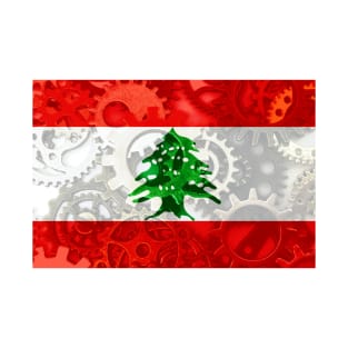 Flag of Lebanon - Gears T-Shirt