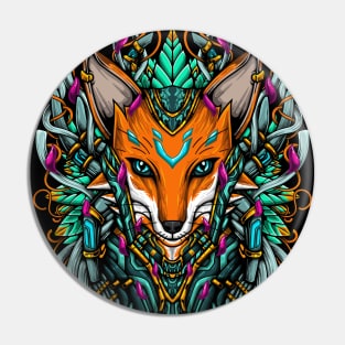 Vivid Royal Ancient Celtic Fox Pin