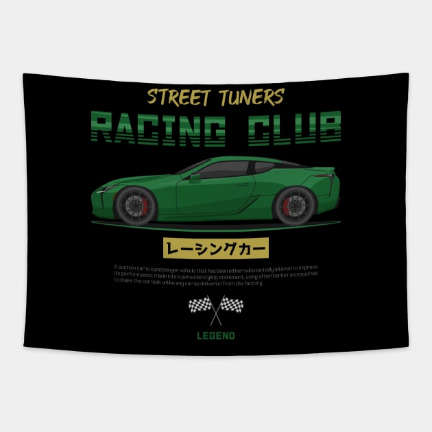 Tuner Green LC 500 JDM Tapestry by GoldenTuners