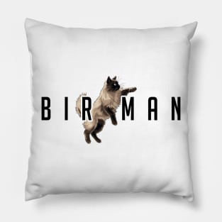 Birman Funny Cat Gift Retro Vintage Funny Cat Pillow