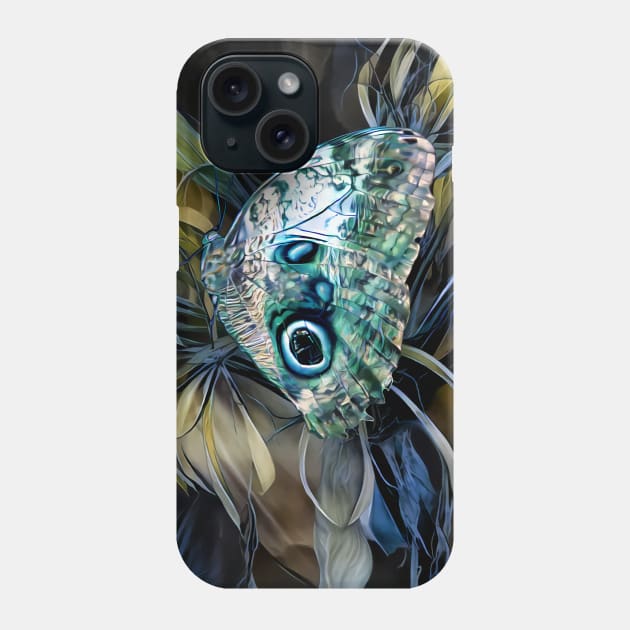 Abalone Butterfly Phone Case by ArtlyStudio