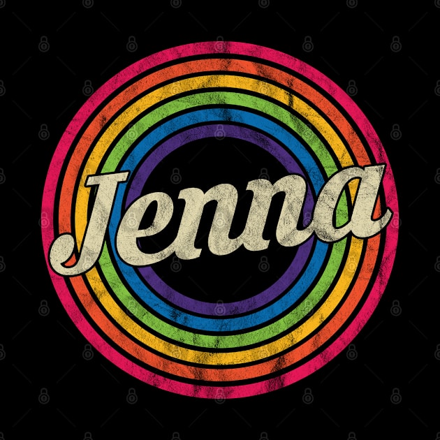 Jenna - Retro Rainbow Faded-Style by MaydenArt