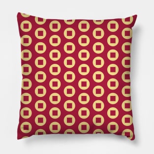 Square and Circle Seamless Pattern 005#002 Pillow
