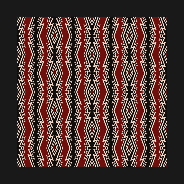 Aztec tribal pattern Rwanda color style by PaepaeEthnicDesign