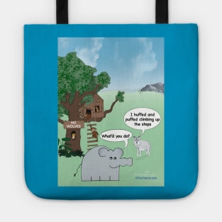 Enormously Funny Cartoons Huff and Puff Tote