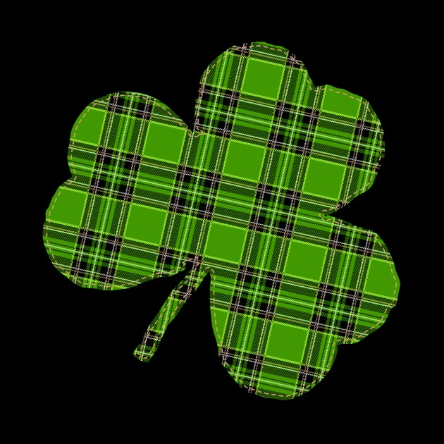 St Patrick's Day Irish Green Flannel Shamrock by TBA Design