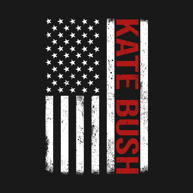 Graphic Kate Bush Proud Name US American Flag Birthday Gift by Intercrossed Animal 