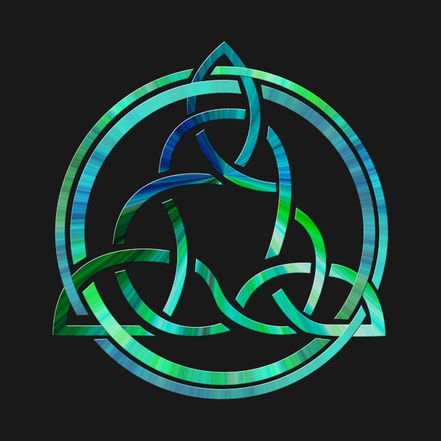 Aqua Celtic Trinity Knot by MisfitInVisual