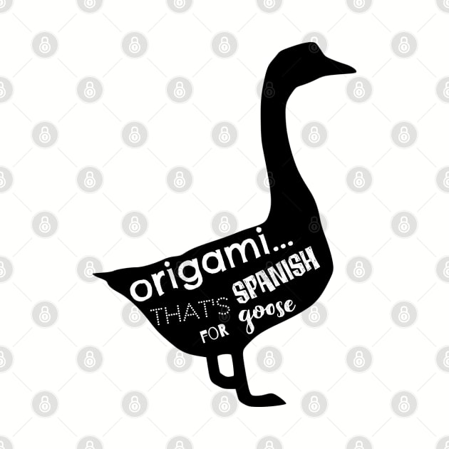 Origami...That's Spanish for Goose! by yaywow