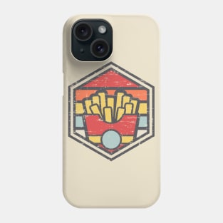 Retro Badge Fries Light Phone Case