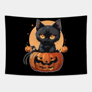 Nights and days Cat Halloween 3 Tapestry