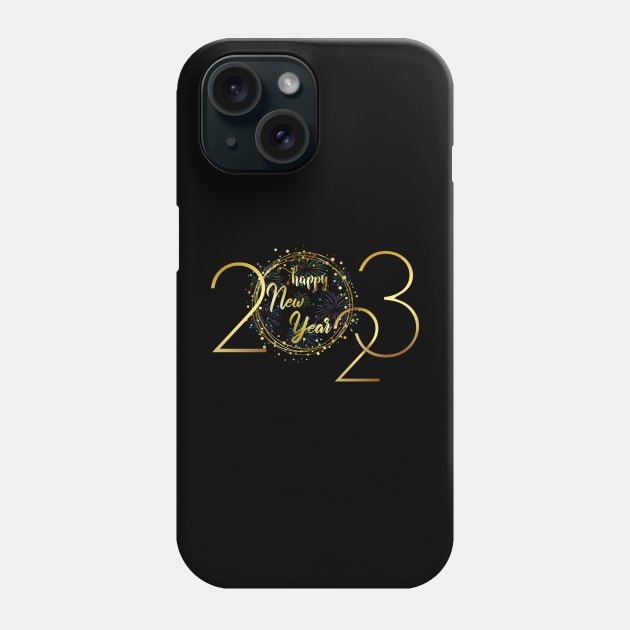 Happy New Year 2023 Celebration New Years Eve 2023 Phone Case by Gendon Design