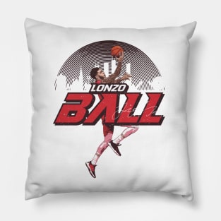 Lonzo Ball Chicago Skyline Pillow