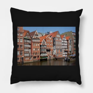 Nikolaifleet, half-timbered houses, Hamburg Pillow