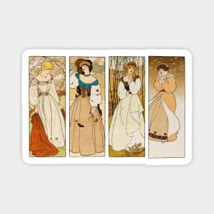 Women of the four seasons Magnet