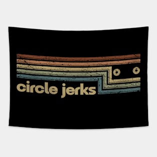 Circle Jerks Cassette Stripes Tapestry
