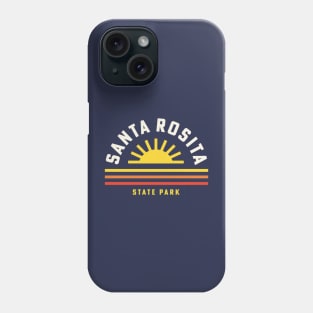 Santa Rosita State Park California Retro Vintage Stripes Sunset Phone Case