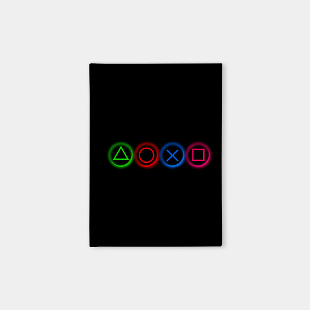 Ps4 Controller Buttons Neon Playstation 4 Notebook Teepublic Ps4 Controller Buttons Neon Playstation 4 Notebook Teepublic