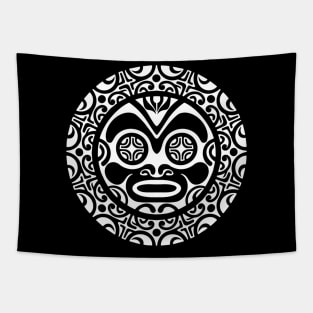 Polynesian Tiki face 1 Tapestry