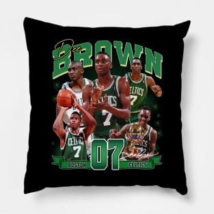 Dee Brown Basketball Legend Signature Vintage Retro 80s 90s Bootleg Rap Style Pillow